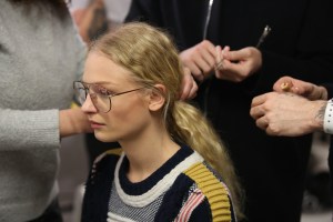 Backstage at Anthony Vaccarello RTW Fall 2016