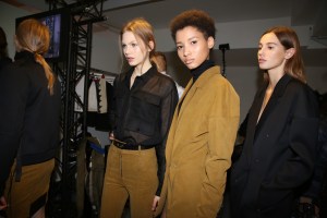 Backstage at Anthony Vaccarello RTW Fall 2016