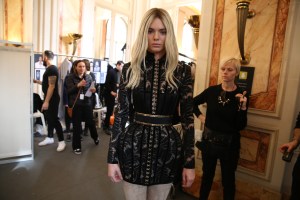 Backstage at Balmain RTW Fall 2016
