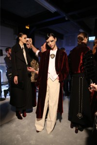 Backstage at Dries Van Noten RTW Fall 2016