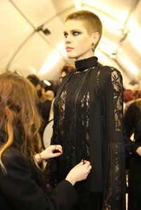 Backstage at Elie Saab RTW Fall 2016