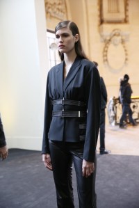 Backstage at Mugler RTW Fall 2016