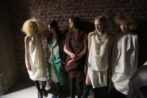Backstage at Rick Owens RTW Fall 2016