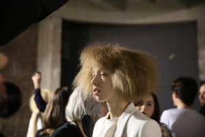 Backstage at Rick Owens RTW Fall 2016