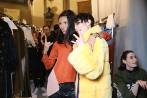 Backstage at Vionnet RTW Fall 2016