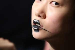Backstage at Yohji Yamamoto RTW Fall 2016