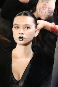 Backstage at Yohji Yamamoto RTW Fall 2016