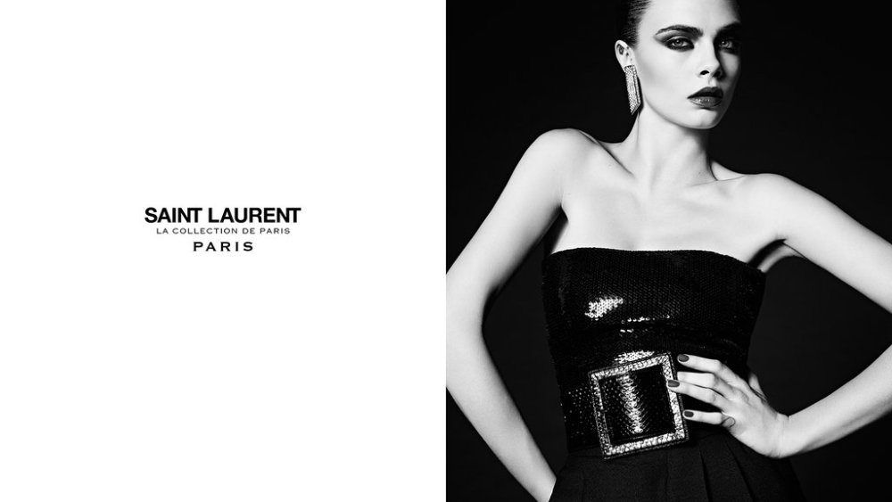 The Saint Laurent Couture Ads featuring Cara Delevingne