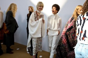 Backstage at Chloé RTW Fall 2016