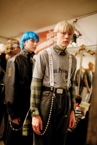 Backstage at the Gosha Fall 2016 show