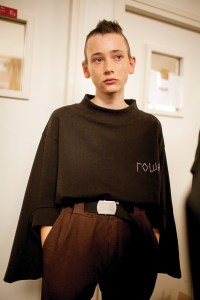 Backstage at the Gosha Fall 2016 show