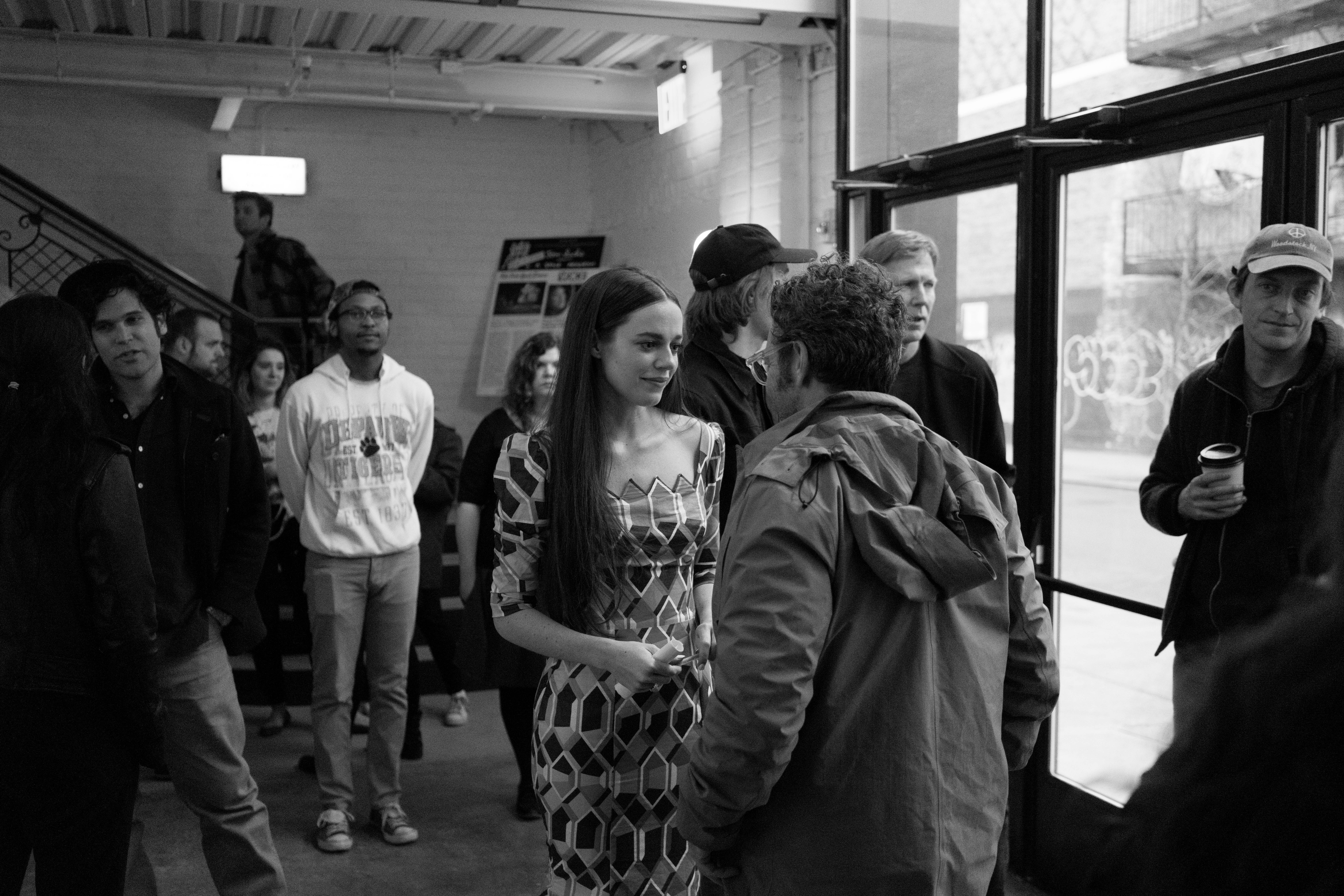 The scene at the "States of Undress" screening. 