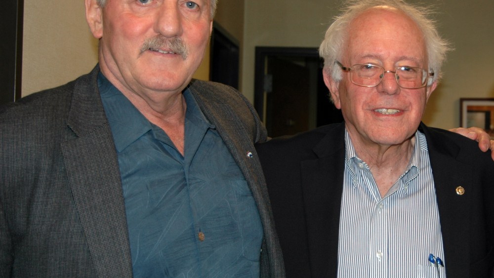 Robert McEllrath and Bernie Sanders