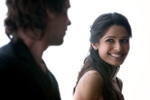 Freida Pinto and Christian Bale in "Knight of Cups"