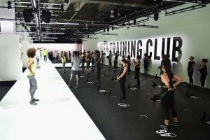 Inside the Nike + Live event.