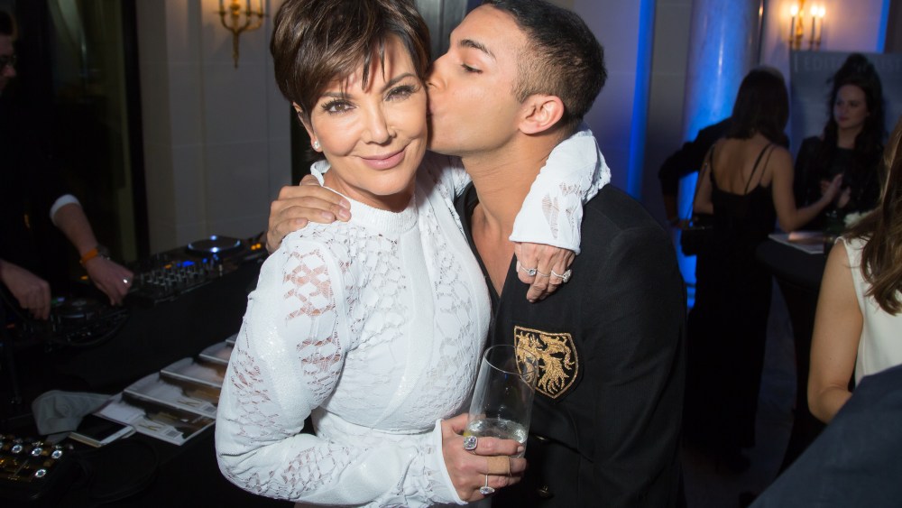 Kris Jenner and Olivier Rousteing