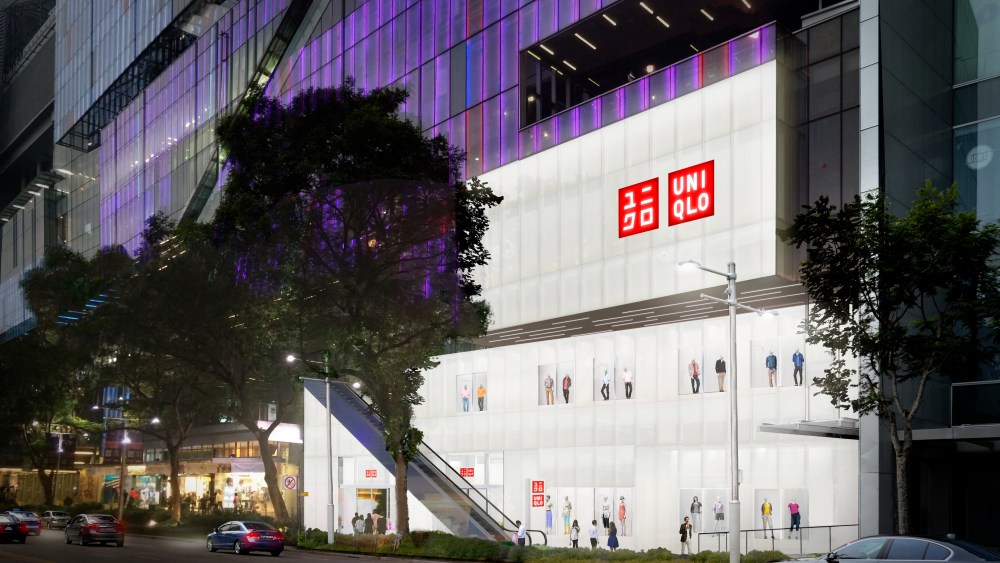 A rendering of Uniqlo's Singapore flagship