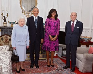 Queen Elizabeth II, President Barack Obama, First Lady Michelle Obama and Prince Philip
