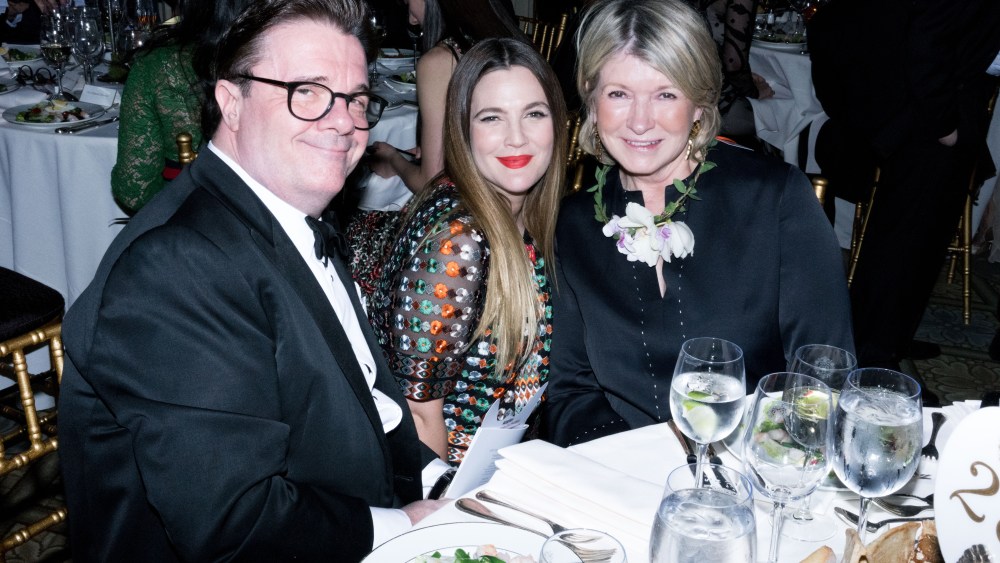 Nathan Lane, Drew Barrymore and Martha Stewart