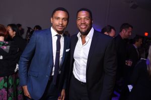 Nnamdi Asomugha and Michael Strahan at the IWC Schaffhausen's For the Love of Cinema Dinner
