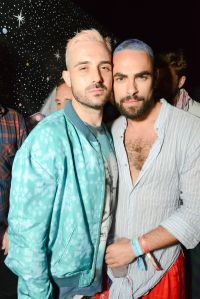 John Targon and Scott Studenberg Coachella 2016 Jeremy Scott party