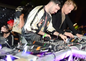 A-Trak and Thomas Wesley Pentz Coachella 2016 Jeremy Scott party