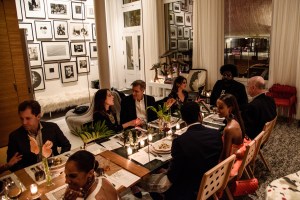 The atmosphere at the dinner.