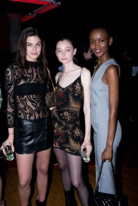 Mariah Strongin, Lydia Hunt and Flaviana Matata at the Marc Jacobs Eyewear launch of #MJscreamteam celebrating the Spring 2016 Collection