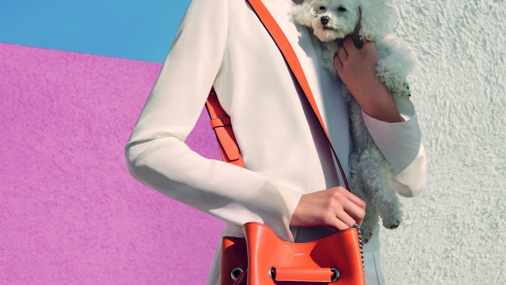 Hemingway wearing Le Huit in Lancel's spring16 campaign