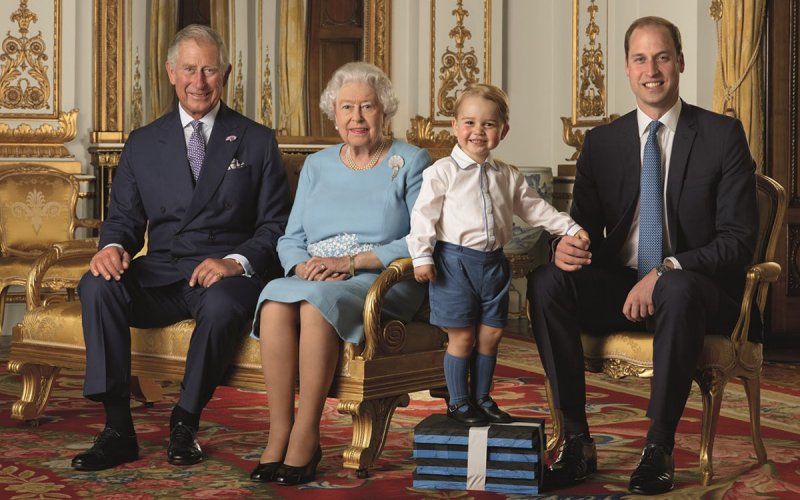 Royal Mail's First Class Stamp Prince Charles, Queen Elizabeth, Prince George Duke of Edinburgh