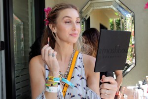 Whitney Port Coachella 2016 Rebecca Minkoff and Smashbox lunch