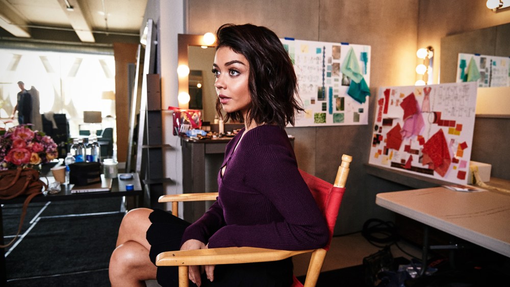 Behind-the-scenes look at the Candie's campaign featuring Sarah Hyland.