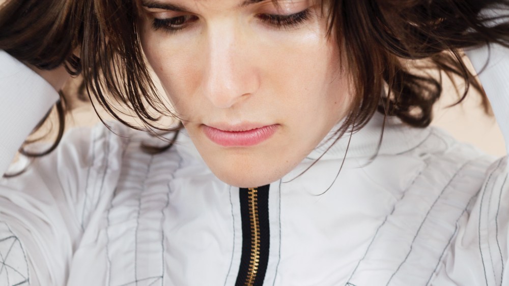 Images from Kruszewski’s fall lookbook, featuring transgender actress Hari Nef.