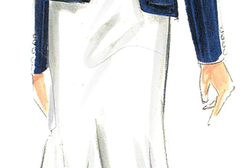 A sketch of the Wimbledon uniforms