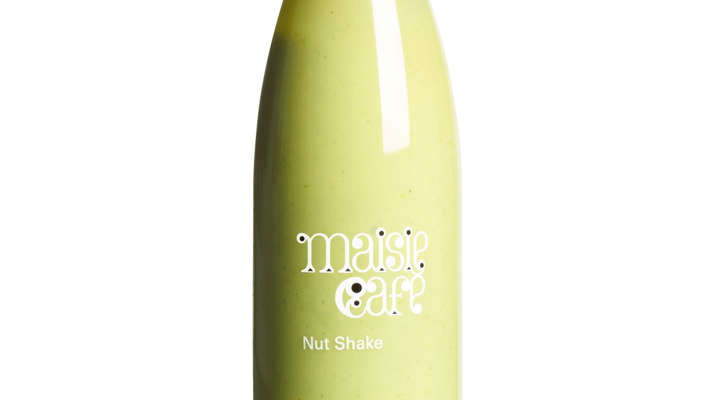 Maisie Café's avocado and nut shake.