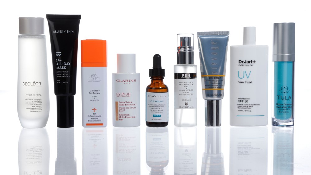 Beauty products targeting Antipollution.