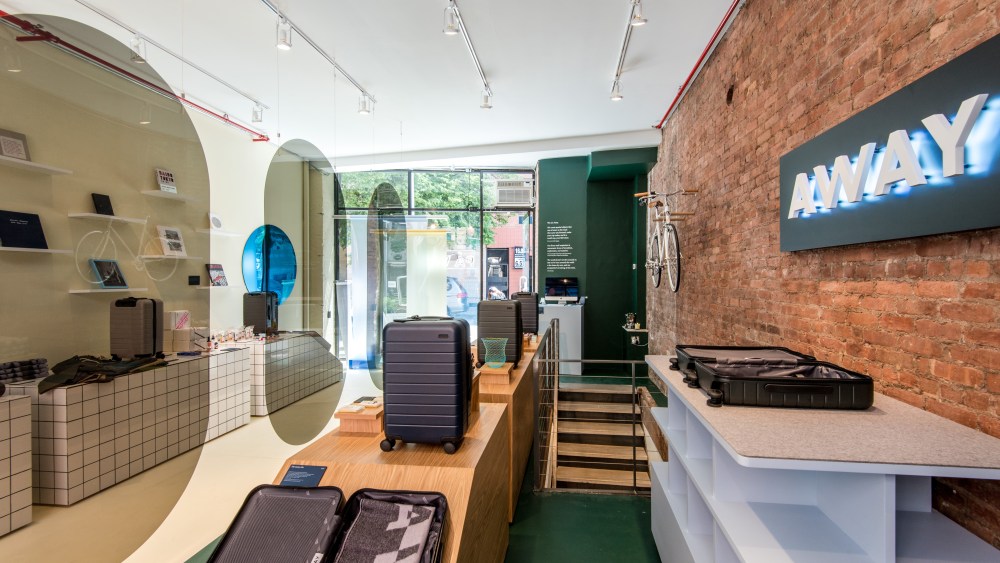 The Away travel concept store in Manhattan.