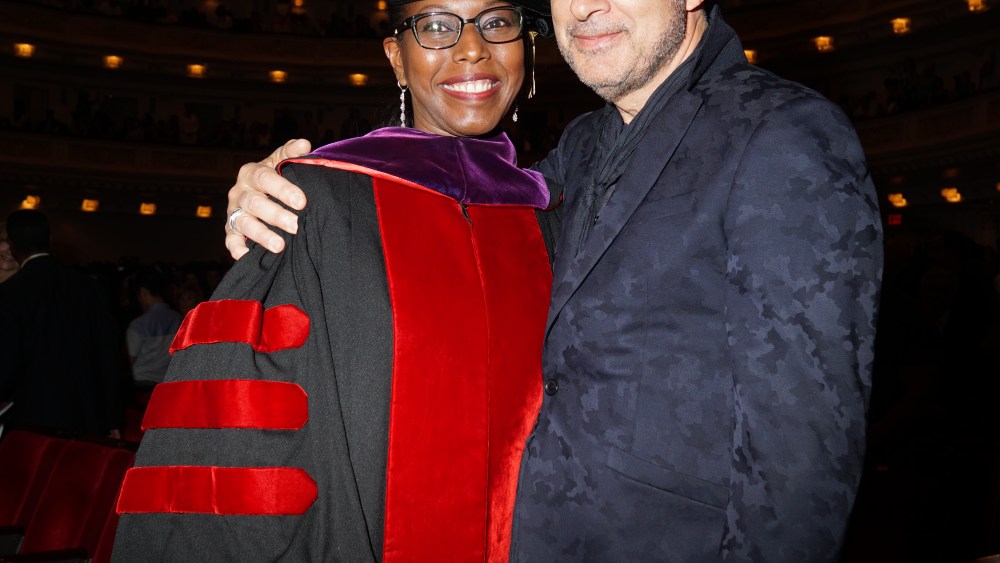 Luisa Herrera-Garcia and John Varvatos