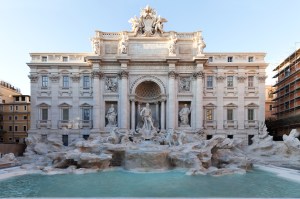 Trevi Fountain 2015 restored by Fendi.