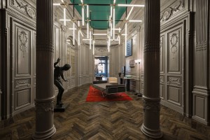 Inside the Fendi headquarters at the Palazzo della Civiltà Italiana in Rome.
