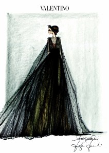 Costume sketch: Flora by Maria Grazia Chiuri e Pierpaolo Piccioli