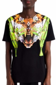 A look from the Marcelo Burlon X Tyga Capsule Collection