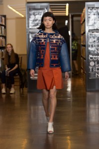 A look by Sofia de la Rocha, at the Rhode Island School of Design's 2016 Collection show.