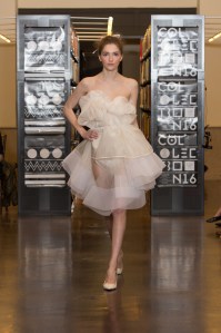 A look by Jingxin Xu, at the Rhode Island School of Design's 2016 Collection show.