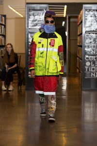 A look by Chris Mena, at the Rhode Island School of Design's 2016 Collection show.