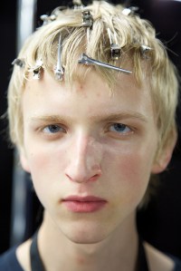 Backstage at Dries Van Noten Men's Spring 2017