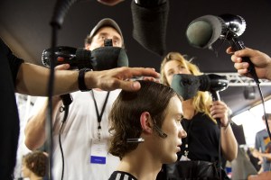 Backstage at Dries Van Noten Men's Spring 2017