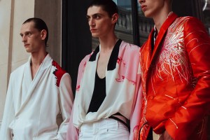 Backstage at Haider Ackermann Men's Spring 2017