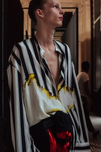 Backstage at Haider Ackermann Men's Spring 2017