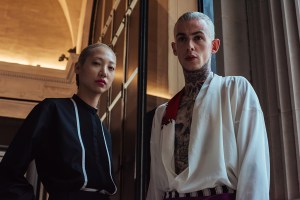 Backstage at Haider Ackermann Men's Spring 2017
